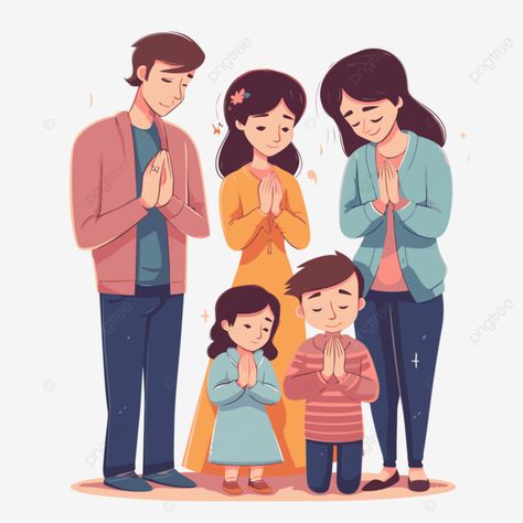 praying family vector Family Praying Together Picture, Family Praying, Asian Family, Sticker Clipart, Family Vector, Ugly Dogs, Illustration Art Kids, Badge Template, Family Cartoon