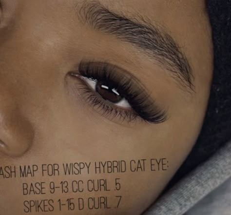 Short Wispy Hybrid Lash Extensions, Natural Top And Bottom Lash Extensions, Hybrid Lash Maps, Hybrids Lash Extensions, Hybrid Set Eyelash Extensions, Lash Extensions Styles Hybrid, Classic Hybrid Lashes Mapping, Lash Mapping Eyelash Extensions Hybrid, Pretty Lashes Natural