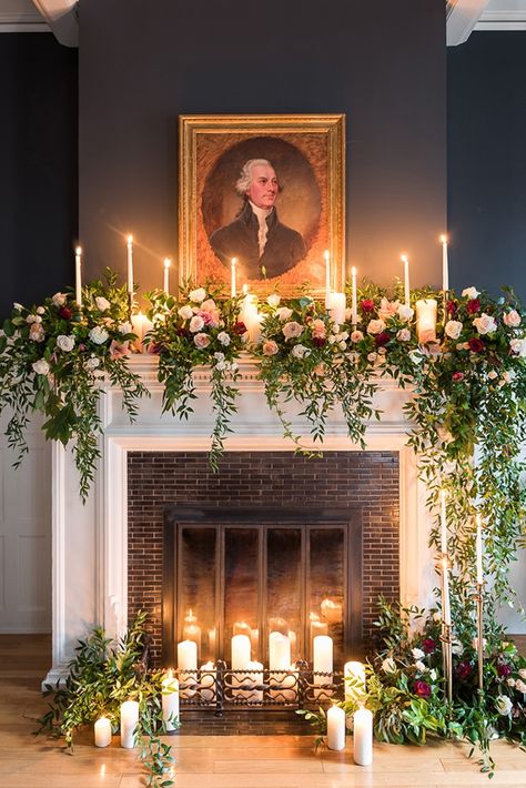 Winter Wedding Arch, Wedding Fireplace, Christmas Fireplace Mantels, Decoration Shabby, Church Wedding Decorations, Tacky Christmas, Fireplace Mantel Decor, Budget Ideas, Wedding Etiquette