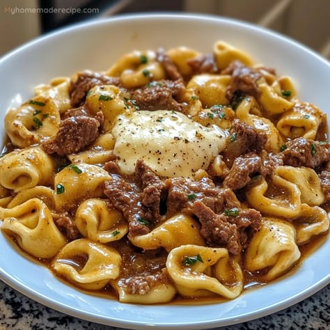 Homemade Cheesesteak Tortellini In Rich Provolone Sauce, Cheesesteak Tortellini, Cheesy Noodles, Cheesy Dinner, Rice Sides, Sautéed Veggies, Creamy Parmesan Sauce, Tortellini Recipes, Baked Asparagus