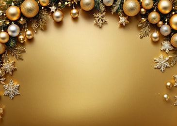 Gold Christmas Background, Gold Christmas Wallpaper, Christmas Decorations Gold, Green Texture Background, Wallpaper Frame, Ball Background, Christmas Leaf, Leaf Ribbon, Christmas Leaves