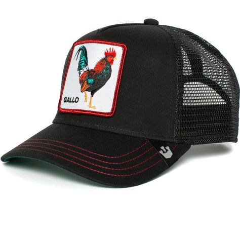 Ya disponible gorra de color negro, con un bordado en rojo y una gallo en la parte frontal, de la marca Goorin Bros. La puedes encontrar en Stylewet. Color Negro Bordado Gallo Tejilla negra Ajustable Goorin Bros, Animal Farm, Lone Wolf, Trucker Cap, Hats For Men, Rooster, Baseball Cap, Trucker Hat, Cape