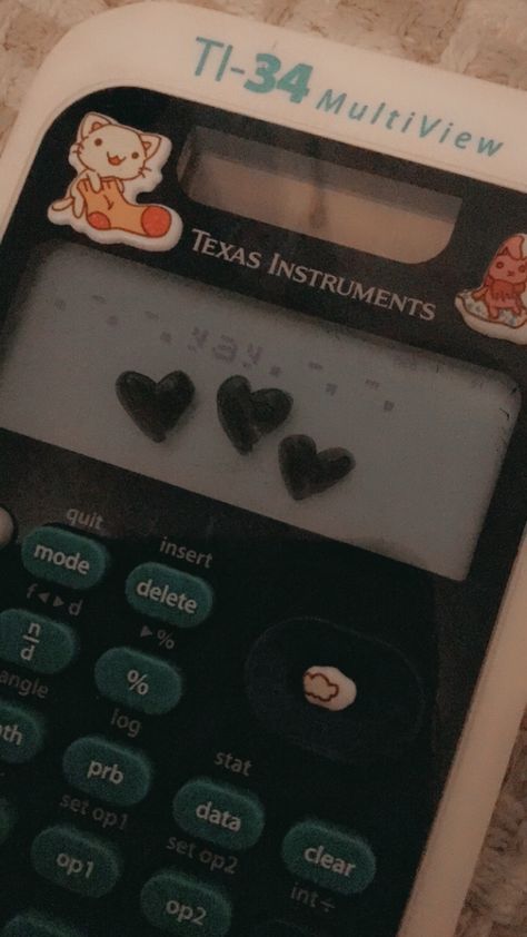 i hate math so i decorated my calc instead Hate Math, I Hate Math, Calculator, Quick Saves