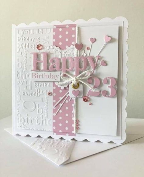 Diy Female Birthday Cards, Cards Handmade Birthday Female, Shayne Eddie Cards, Birthday Cards For Women Diy, Homemade Birthday Cards For Women, Shayne Eddie, Age Birthday Cards, Female Birthday Cards, Card Ideas Birthday