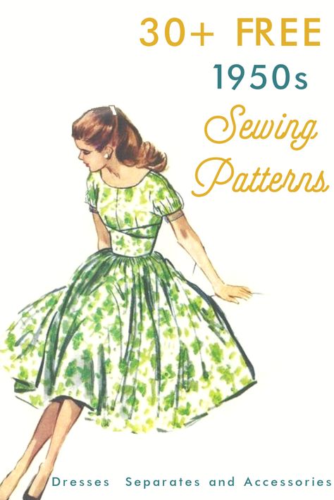 Retro Hairstyles Tutorial, Style Sewing Patterns, 1950s Sewing Patterns, Patron Vintage, Sewing Magazines, Diy Vetement, Beginner Sewing Projects Easy, Shirt Refashion, Moda Jeans