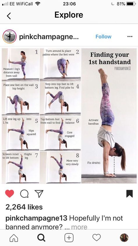 Finding your handstand Cardio Yoga, Yoga Goals, Yoga Handstand, Yoga Inspiration Quotes, Yoga Video, Trening Fitness, Yoga Posen, Yoga Stretching, Yoga Love