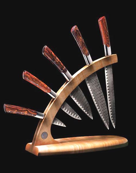 Archives Culinary - William Henry Studio - Superlative Function Deserves to be Elevated to Superlative Art Knife Display Ideas, Knife Display, Best Kitchen Knives, Unique Knives, Smart Tiles, Knife Storage, Knife Holder, Cool Woodworking Projects, Knife Set Kitchen