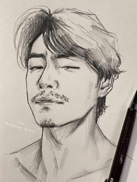 Bts Aesthetic Drawing, Best Sketches Pencil Drawings, Drawing Ideas Aesthetic Pencil, How To Draw Smile, Men Eyes Drawing, Man Drawing Sketches, Kpop Art Sketch, Cool Art Drawings Sketches Creative, Aesthetic Drawing Sketches