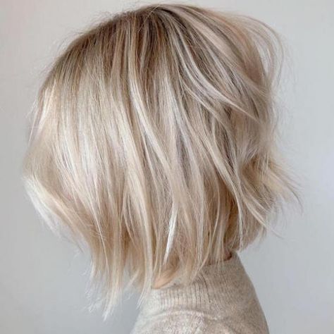 27 Blonde Hair Ideas, from Golden to Caramel | Wella Professionals Hottest Blonde Hair Color Trends, Short Hair Root Smudge, Ash Blonde Hair Short Bob, Blonde Bob With Root Smudge, Short Cool Blonde Hair, Blonde Bob Root Smudge, Root Smudge Blonde Bob, Short Blonde Hair With Root Smudge, Short Blonde Summer Hair