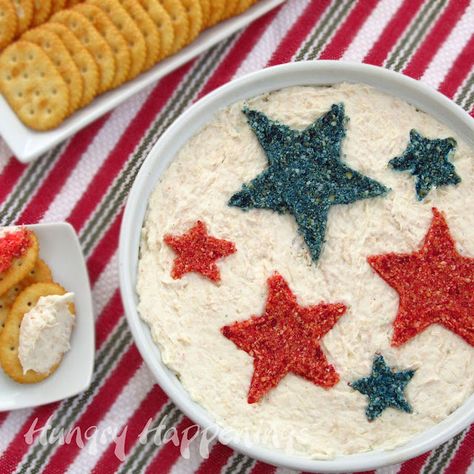 Patriotic Dip Patriotic Dip, Patriotic Appetizers, Star Shaped Cookies, Patriotic Food, Red White And Blue Stars, Party Starters, Independance Day, 4th Of July Desserts, Fourth Of July Food