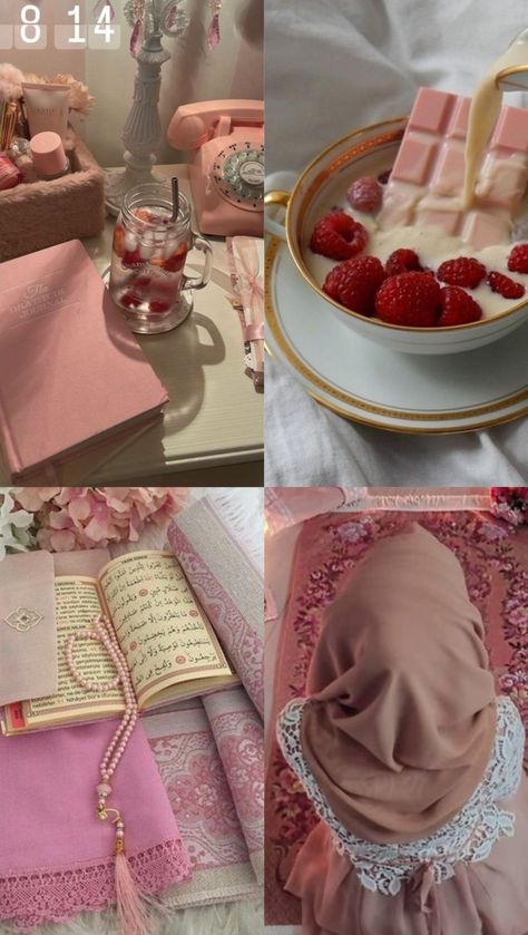 Growth Vision Board, Deen Dunya, Islam Aesthetics, Pink Hijab, Board Collage, Vision Board Collage, Vision Board Party, Muslim Images, Hijab Aesthetic