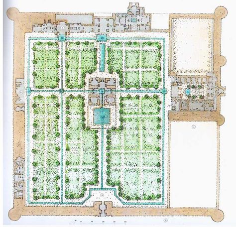 Inventory of Islamic Historic Gardens: Fin Garden in Iran - Med-O-Med Iranian Mythology, Gardens Of Babylon, Persian Garden, Persian Empire, Natural Heritage, Cypress Trees, Jewish People, National Treasure, Hanging Garden