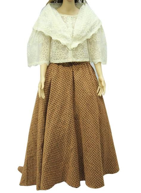 1800s Filipino Fashion, Traditional Filipina Outfit, Filipino Attire For Women, Baro't Saya Traditional, Sisa Noli Me Tangere, Barong At Saya, Barot Saya Traditional Dresses, Philippine Clothes, Traditional Philippine Clothing