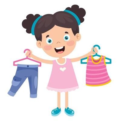 Little Kid And Colorful Clothes 2539162 Vector Art at Vecteezy Farm Coloring Pages, Teddy Bear Day, Clothes Clips, Colorful Clothes, Kids Garments, Girl Character, Kids Vector, Kids Dress Up, English Lessons For Kids