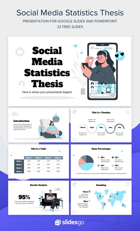 This template is perfect for creating engaging and visually appealing presentations on social media statistics. It includes a variety of slides with pre-formatted charts, graphs, and tables, making it easy to create a professional-looking presentation in no Social Media Powerpoint Template, Social Media Presentation Template, Social Media Presentation Design, Social Media Presentation, Theme Powerpoint, Social Media Statistics, Presentation Slides Design, Powerpoint Slide Designs, Slides Design