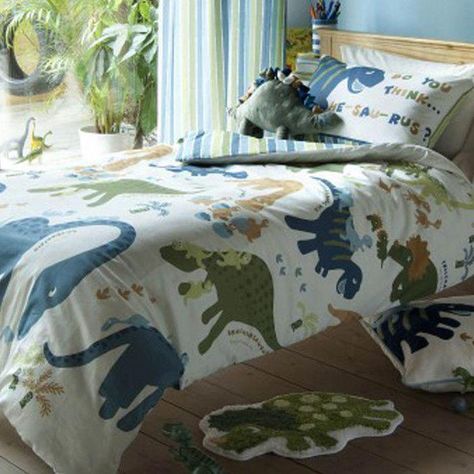 Best Affordable Bedding Sets #LuxuryBeddingSideTable Info: 4527151537 #PremiumComforters Dino Bedroom, Dinosaur Boys Room, Bedroom Design Diy, Home Bedroom Design, Dinosaur Bedroom, Catherine Lansfield, Dinosaur Room, Boys Bedroom Ideas, Uni Room