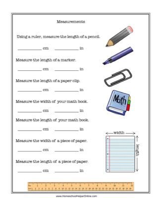 Use this free Measurement Worksheet to help your student learn how to measure in inches and centimeters.  Students will measure common household items in both inches and centimeters to practice their measuring skills. While you are studying measurements, you might also like to use this free metric conversion worksheet and metric system lap book. Metric Conversion, Measurement Worksheets, Free Homeschool Resources, Free Homeschool Printables, Lap Book, Measurement Activities, Math Measurement, Free Kindergarten Worksheets, Daily Math