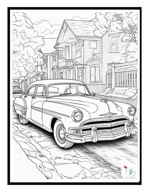 Car Coloring Pages, Cars Coloring, Scene Princess, Cars Coloring Pages, Family Coloring, Mandala Coloring Books, Retro Theme, Cat Coloring Page, Online Coloring Pages