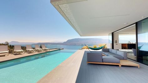 Greece Matterport, Matterport Greece, Matterport Villa, Outdoor Pool House, Matterport House, Indoor Pool House, Bill Board, Greece Villa, Mansion Tour