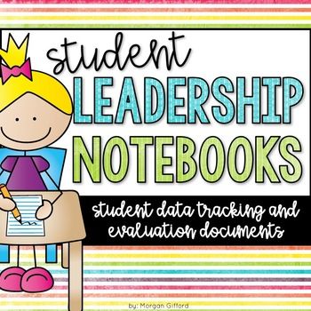 Leadership and Data Notebooks by Morgan Gifford - Lakeside Teaching Classroom Mission Statement, Classroom Job Application, Leadership Notebook, Personal Word Wall, Elementary School Math Activities, Classroom Job, Free Math Resources, Data Binders, Data Notebooks