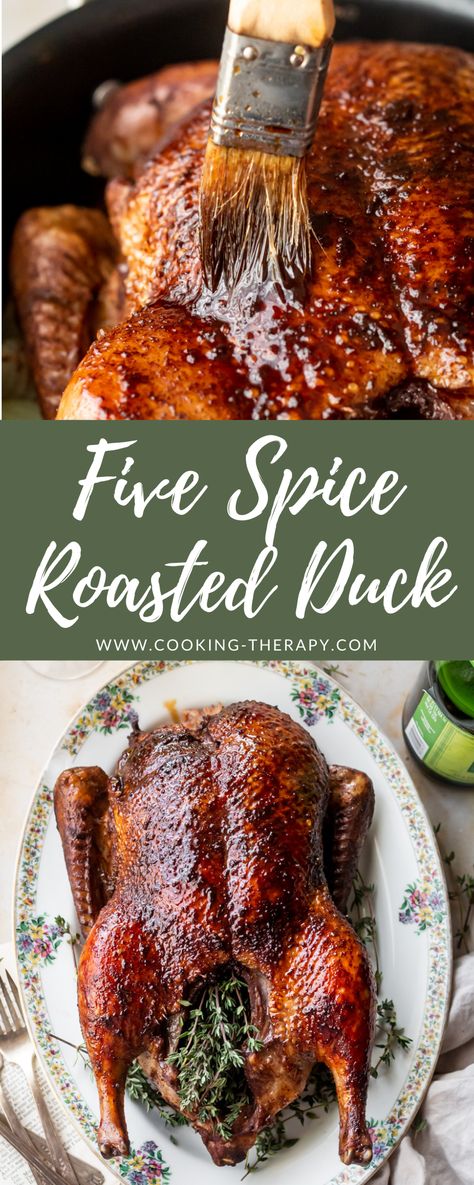 Whole Duck Recipes Asian, Bake Duck Recipe, Roasted Duck Chinese Style, Wild Duck Recipes Hunting, Holiday Duck Recipes, Cajun Duck Recipes, Duck Thanksgiving Recipe, Pecking Duck Recipe, Duck Feet Recipes