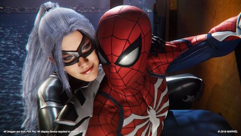 Spiderman Ps4 Wallpaper, Marvel Contest Of Champions, Black Cat Comics, Spiderman Black Cat, Black Cat Marvel, Spiderman Ps4, The Heist, Sam Raimi, Mary Jane Watson