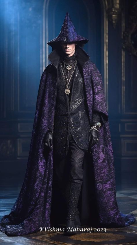 Warlock Costume, God Clothing, Wizard Robes, Dark Wedding Theme, Magic Clothes, Male Witch, Wizard Costume, Witch Costumes, Sci Fi Fashion