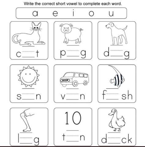 Vowels Kindergarten, Beginning Sounds Kindergarten, Long Vowel Worksheets, Short Vowel Worksheets, Divorce Agreement, Phonics Worksheets Free, Beginning Sounds Worksheets, Kindergarten Phonics Worksheets, Blends Worksheets