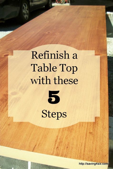 How To Refinish a Table or Desk Refinish Table Top, Table Top Redo, Refinish A Table, Refinish Table, Refurbished Table, Refinished Table, Restore Wood, Diy Table Top, Refinish Furniture