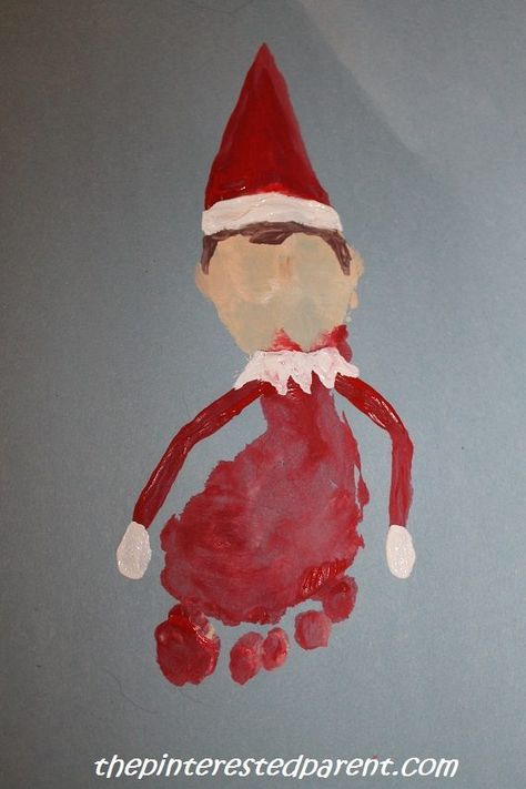 IMG_1886 Christmas Footprint Crafts, Kiddie Academy, Daycare Art, Baby Christmas Crafts, Elf Crafts, Christmas Art Projects, Christmas Crafts For Toddlers, Footprint Crafts, Baby Art Projects