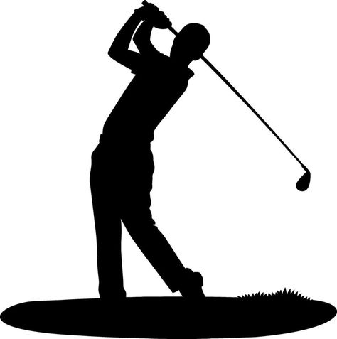 Golf Swing Silhouette Wall Stencils, Golf Player, Plastic Card, Stencil Designs, Golf Swing, Metallic Colors, Human Silhouette, Vinyl Decals, Vinyl Decal Stickers