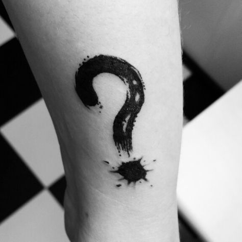 Questionmark tattoo on wrist black only Question Mark Tattoo Design, Question Tattoo, Question Mark Tattoo, Bf Tattoos, Lisbon Tattoo, Hand Tattoo Images, Tattoo On Wrist, Love Yourself Tattoo, Mark Tattoo