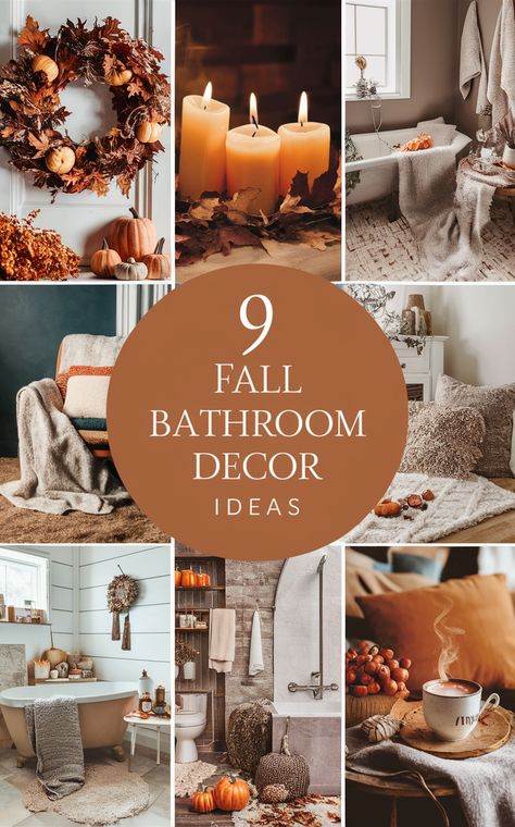 Fall Furniture , Autumn Cozy Fall ,Decor Easy Fall ,
Decor Neutral Fall ,Decor Fall ,Decor Inspiration ,Fall Decor Ideas Fall Themed Bathroom, Thanksgiving Bathroom Decor, Autumn Bathroom, Fall Bathroom Decor Ideas, Bathroom Renovation Ideas, Fall Bathroom Decor, Bold Tile, Minimalist Vanity, Fall Furniture