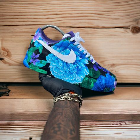 Custom Flower Print Air Force 1, Gift for Boyfriend, Sneaker Lovers Gift, Gift for Sneakerhead, Custom Kicks - Kiaun's Customs LLC Rico Suave, Customized Sneakers, Drip Fits, Pretty Sneakers, Custom Kicks, Pretty Shoes Sneakers, 2024 Outfits, Floral Sneakers, Sneaker Lovers