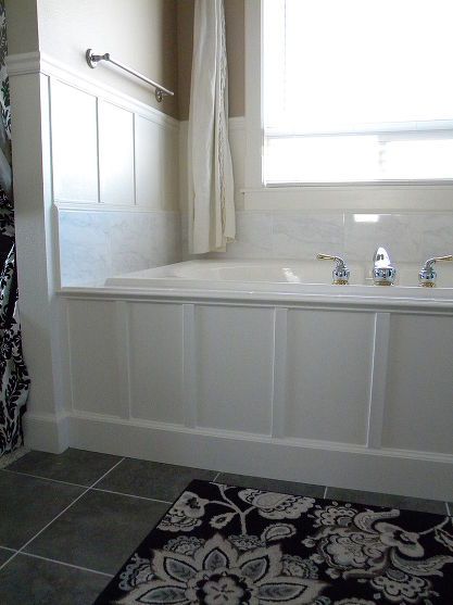 Hmmm... wonder if this is an option for us... We Updated Our 90's Bathtub in One Weekend With Less Than $200. Bathtub Makeover, Luxury Vinyl Tile Flooring, Tub Surround, Basement Bathroom, Up House, Bathroom Redo, Bathroom Renos, Home Upgrades, Bath Tub