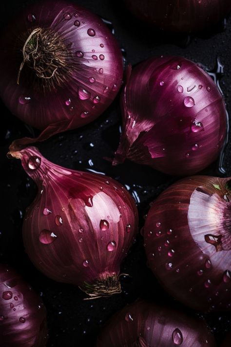 Vegetables Photography, Dark Food Photography, Chicken Life, Chicken Spices, Red Onions, Food Photography Styling, Cooking Ingredients, Heirloom Seeds, Photo Wall Art