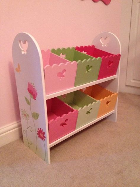 ★VERTBAUDET★Wooden Storage Unit Toy Box Shelves★Girls Kids Room★ uk.picclick.com: Toy Shelf, Cute Furniture, Regal Design, Box Shelves, Girly Room, Baby Diy, Baby Bedroom, Childrens Furniture, Kids Room Design