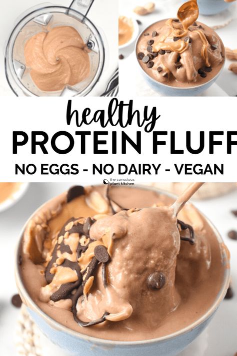 Protein Fluff Recipe, 30 G Protein, Protein Fluff, 30g Protein, Low Calorie Protein, High Protein Desserts, Fluff Recipe, Protein Pudding, Low Carb Protein