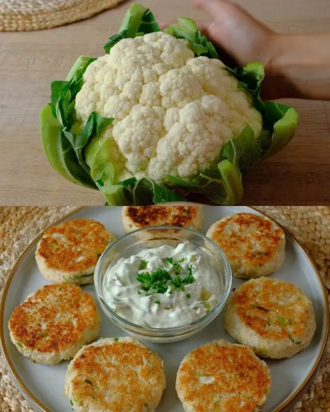 Cauliflower Patties with Vegan Tartar Sauce - Greenku Recipes Cauliflower Meatballs, Vegan Tartar Sauce, Cauliflower Patties, Cauliflower Fritters, Homemade Dips, Vegetable Benefits, Patties Recipe, Tartar Sauce, Spinach And Cheese