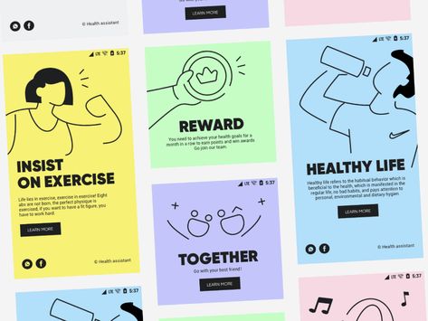 Health guide by ZhaoWei on Dribbble Ui Ux 디자인, Perfect Physique, 카드 디자인, App Design Inspiration, Health Guide, Health App, Health Design, Ui Inspiration, Mobile App Design