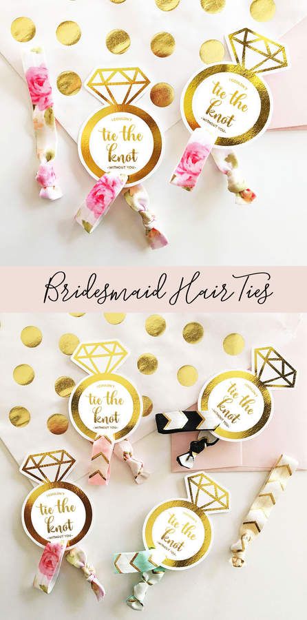 Clever idea! Etsy Unique #Bridal Shower Favors Bachelorette Hair Ties #Bridesmaid Gift Ideas Bridesmaid Hair Ties Bachelorette #ad Bridal Shower Favors Ideas, Unique Bridal Party Gifts, Bachelorette Hair, Winery Bachelorette, Unique Bridal Shower Favors, Bridal Party Invitations, Weekend Bags, To Have And To Hold, Bridesmaid Favors