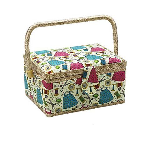 D&D Sewing Basket Kit - Sewing Basket Organizer for Needles, Thread, Tape Measure, Thimbles and Other Sewing Supplies... Sewing Kit Storage, Organizing Accessories, Mini Sewing Kit, Hobby Storage, Brother Sewing Machine, Sewing Station, Crafts Upcycling, Sewing Supplies Storage, Thread Storage