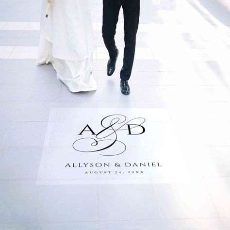 Transform your wedding venue with our stunning floor decals! Perfect for directing guests, creating a dance floor, or simply adding a personalized touch. Easy to apply and remove, our decals come in various designs to match your wedding theme.

#WeddingDecals #FloorDecals #CustomDecals #WeddingDecor #BridalStyle #WeddingIdeas #EventPlanning #WeddingInspiration #PersonalizedWedding #WeddingDetails Dance Floor Vinyl, Wedding Floor, Unique Decals, Floor Decals, Dance Floor Wedding, Floor Designs, Whimsical Patterns, Script Monogram, Floor Decal