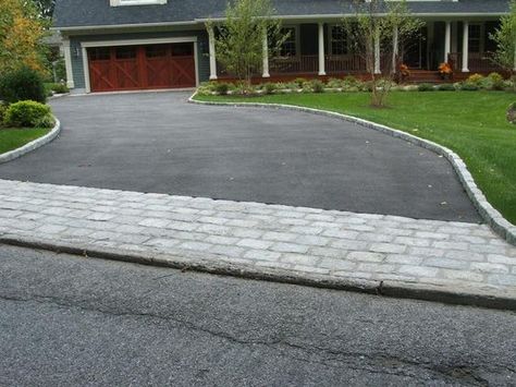 Driveway Apron, Paved Driveway, Resin Driveway, Driveway Installation, Driveway Ideas, Asphalt Driveway, Driveway Paving, Stone Driveway, Driveway Entrance