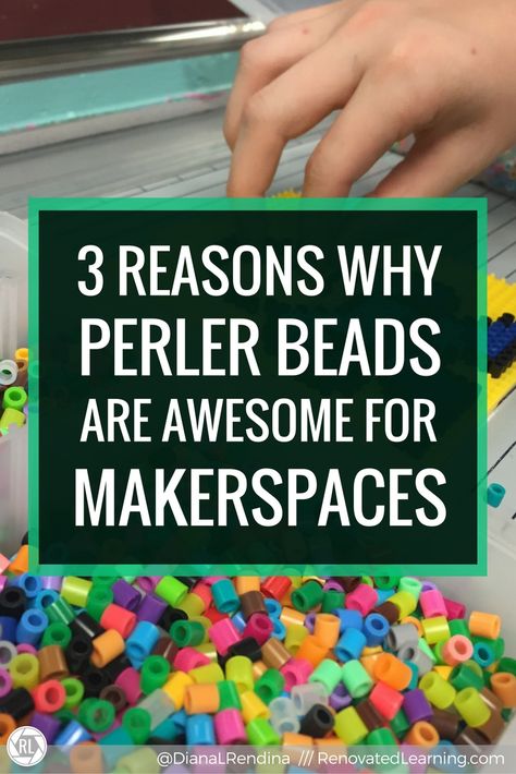 3 Reasons Why Perler Beads are Awesome for Makerspace Makerspace Organization, Makerspace Challenges, Makerspace Elementary, Makerspace Activities, Makers Space, Library Centers, Makerspace Projects, Elementary Librarian, Steam Classroom