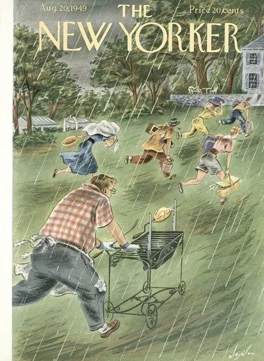 Roger Duvoisin, Magazine Basket, New Yorker Cover, The New Yorker Magazine, New Yorker Magazine, New Yorker Covers, Poster City, Journal Vintage, Magazine Illustration