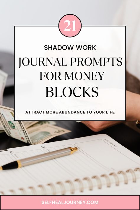 21 Shadow Work Journal Prompts For Money Blocks - Find out if you identify with these common money stories. Peel back the layers and learn how reframing negative beliefs about money can lead to financial success and abundance. Shadow Work For Money, Shadow Work Money, Journal Prompts For Success, Financial Shadow Work, Money Shadow Work, Money Prompts, Money Shadow Work Prompts, Financial Journal Prompts, Abundance Journal Prompts