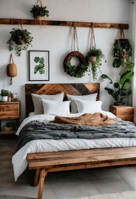 45 Sustainable Bedroom Ideas: Eco-Friendly Designs Cottage Boho Bedroom, Eco Bedroom, Sustainable Bedroom, Nature Inspired Bedroom, Eco Friendly Bedroom, Cottage Bedrooms, Bedroom Ideas Modern, Bedroom Decoration Ideas, Bedroom Plan