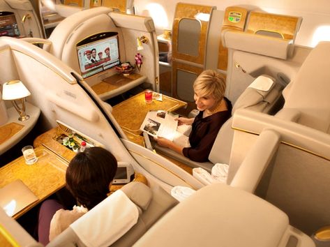 fly first class Best First Class Airline, Airline Amenities Kits, First Class Airline, First Class Travel, Flying First Class, Airline Seats, First Class Seats, Amenity Kits, First Class Flights