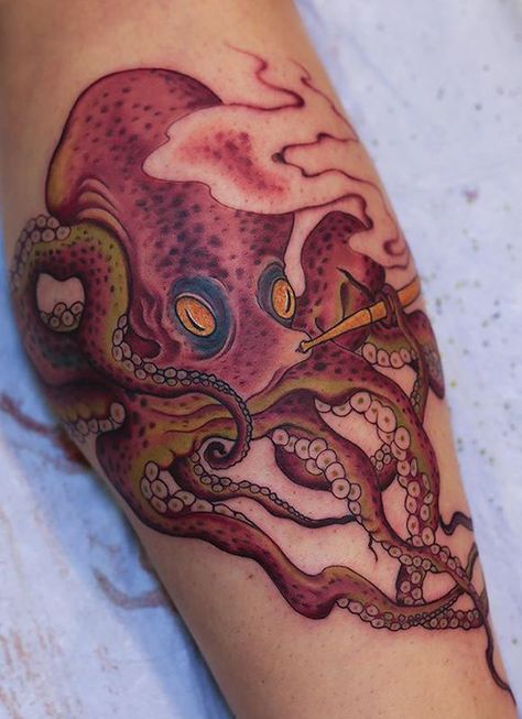 Asian Octopus Tattoo, Octopus Japanese Tattoo, Japanese Octopus Tattoo Design, Japanese Octopus Tattoo, Tentacle Tattoo, Japanese Octopus, Octopus Tattoo Sleeve, Geisha Tattoo Design, Crab Tattoo